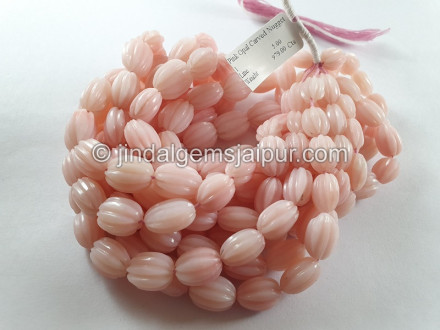 Pink Opal Carved Nuggets Beads Pink Opal Carved Nuggets Beads