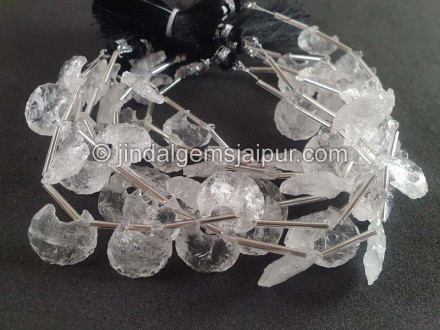 Crystal Hammered Moon Beads Crystal Hammered Moon Beads