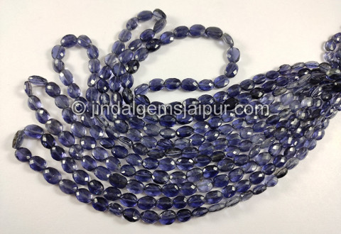 Iolite Faceted Oval Shape Beads Iolite Faceted Oval Shape Beads