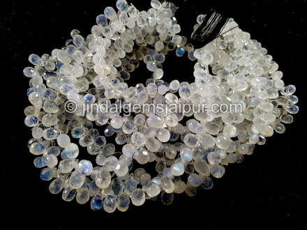 White Rainbow Faceted Drops Shape Beads White Rainbow Faceted Drops Shape Beads