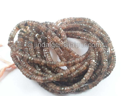 Andalusite Faceted Tyre Beads