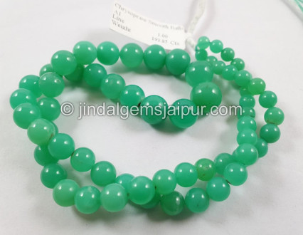 Chrysoprase Smooth Balls Beads