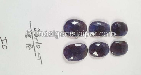 Iolite Sunstone Rose Cut Slices Iolite Sunstone Rose Cut Slices