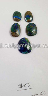 Azurite Malachite Rose Cut  Slices