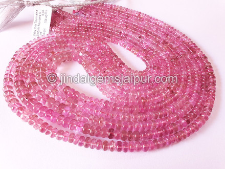 Baby Pink Tourmaline Smooth Roundelle Shape Beads Baby Pink Tourmaline Smooth Roundelle Shape Beads