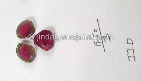 Watermelon Tourmaline Smooth Slices