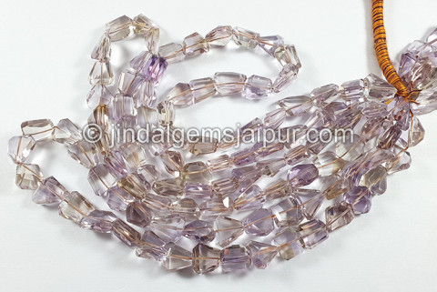 Ametrine Faceted Nuggets Shape Beads Ametrine Faceted Nuggets Shape Beads