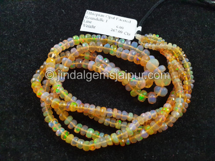 Orange Ethiopian Faceted Roundelle Beads Orange Ethiopian Faceted Roundelle Beads