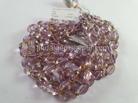 Ametrine Micro Cut Oval Beads