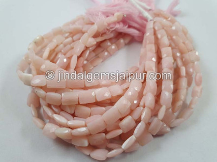 Pink Opal Faceted Chicklet Beads Pink Opal Faceted Chicklet Beads