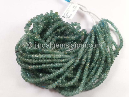 Blue Tourmaline Smooth Roundelle Beads Blue Tourmaline Smooth Roundelle Beads