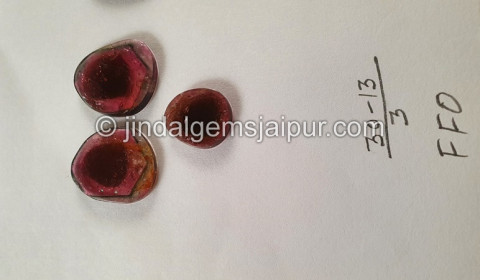 Watermelon Tourmaline Smooth Slices