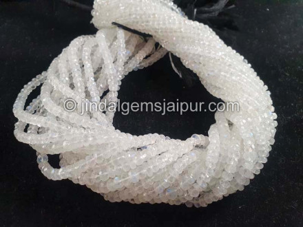 Rainbow Moonstone Faceted Roundelle Shape Beads Rainbow Moonstone Faceted Roundelle Shape Beads