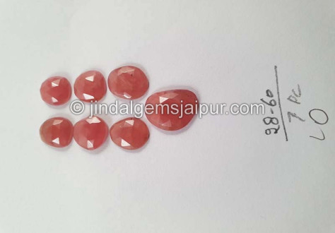 Rhodochrosite Rose Cut Slices Rhodochrosite Rose Cut Slices