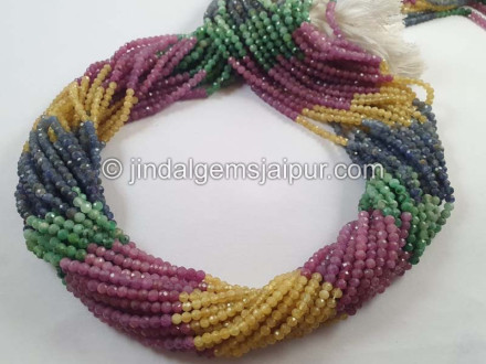 Multi precious micro cut beads