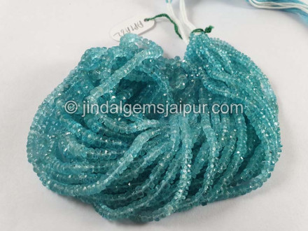 Sky Blue Apatite Faceted Roundelle Beads Sky Blue Apatite Faceted Roundelle Beads