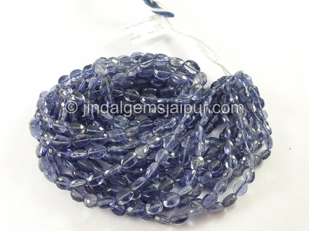 Iolite Faceted Oval Shape Beads Iolite Faceted Oval Shape Beads