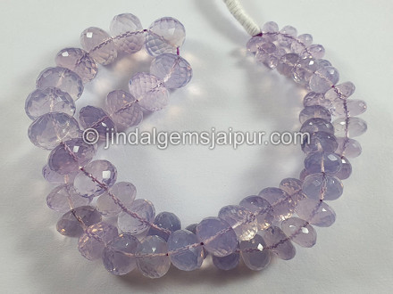 Scorolite Or Lavender Quartz Faceted Roundelle Shape Beads Scorolite Or Lavender Quartz Faceted Roundelle Shape Beads