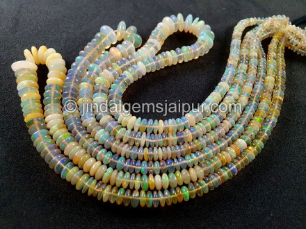 Ethiopian Opal Yellow Smooth Disc Beads Ethiopian Opal Yellow Smooth Disc Beads