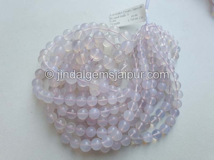 Lavender Quartz Or Scorolite Smooth Round Beads Lavender Quartz Or Scorolite Smooth Round Beads