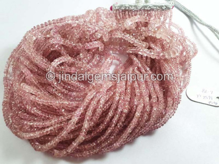 Light Pink Tourmaline Faceted Roundelle Beads Light Pink Tourmaline Faceted Roundelle Beads