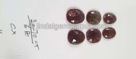 Iolite Sunstone Rose Cut Slices Iolite Sunstone Rose Cut Slices
