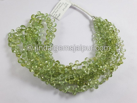 Green Tourmaline Faceted Pear & Heart Shape Beads Green Tourmaline Faceted Pear & Heart Shape Beads