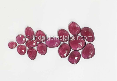 Rhodolite Garnet Rose Cut Slices