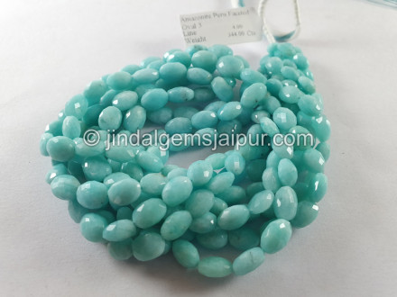 Amazonite Peru Faceted Oval Beads