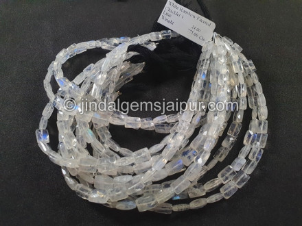 Rainbow Moonstone Faceted Chicklet Beads Rainbow Moonstone Faceted Chicklet Beads