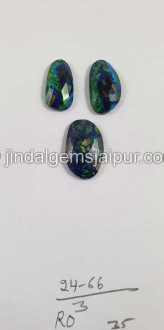 Azurite Malachite Rose Cut  Slices