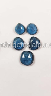 London Blue Topaz Rose Cut Slices