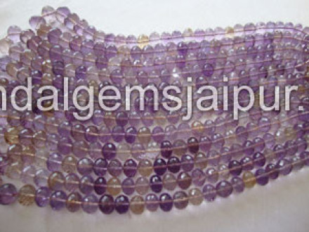 Ametrine Far Faceted Roundelle Beads