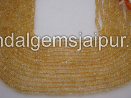 Citrine Plain Button
