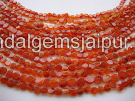Carnelian Plain Coin Shape Beds