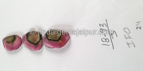 Watermelon Tourmaline Smooth Slices