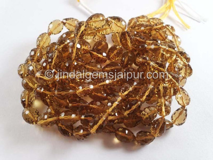 Honey Quartz Concave Cut Drops Beads Honey Quartz Concave Cut Drops Beads