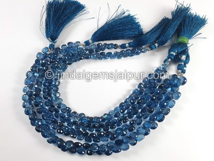 London Blue Topaz Faceted Onion Shape Small Beads