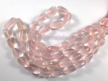 Rose Quartz Smooth Nuggets Shape Beads