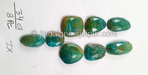 Blue Opalina Rose Cut Slices