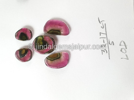Watermelon Tourmaline Smooth Slices