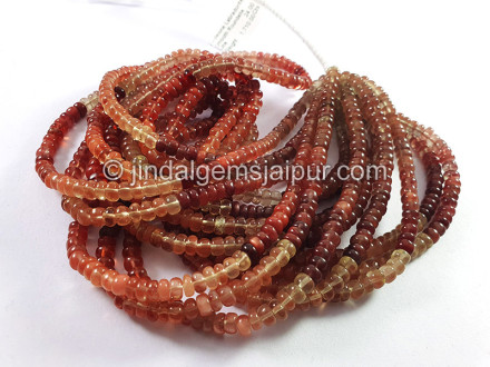 Andesine Labradorite Smooth Roundelle Shape Beads
