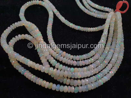 Ethiopian Opal Big Faceted Roundelle Beads Ethiopian Opal Big Faceted Roundelle Beads