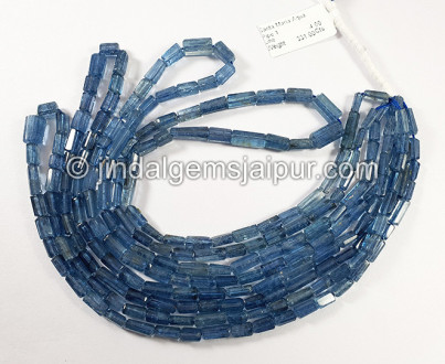 Santa Maria Aquamarine Cut Pipe Shape Beads