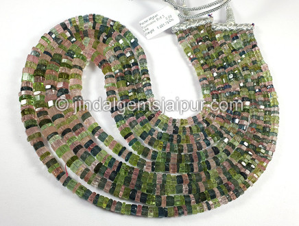 Pastel Afghan Tourmaline Bolt Shape Beads