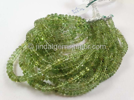 Green Lagoon Tourmaline Smooth Roundelle Beads Green Lagoon Tourmaline Smooth Roundelle Beads