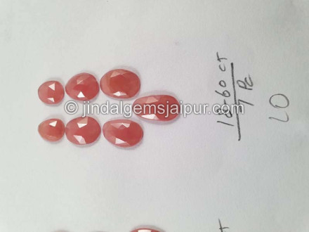 Rhodochrosite Rose Cut Slices Rhodochrosite Rose Cut Slices