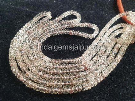 Oregon Sunstone Faceted Roundelle Beads Oregon Sunstone Faceted Roundelle Beads
