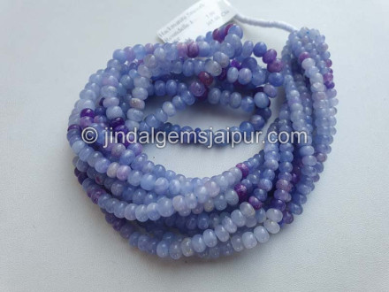 Hackmanite Smooth Roundelle Beads
