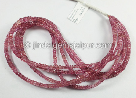 Ruby Shaded Faceted Roundelle Shape Beads